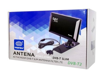 КОМПАКТНАЯ ТЕЛЕВИЗИОННАЯ АНТЕННА DVB-T2 КОМНАТА DAB SLIM USB