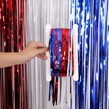 Фольгированные шторы Белый домашний декор Красное окно