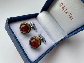 Запонки EXC Football для болельщика «Реала» в футляре