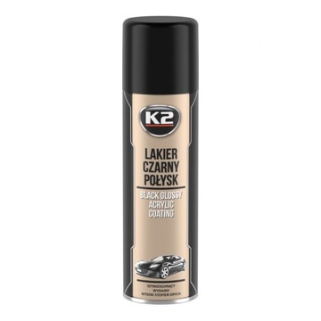 K2 LAKIER AKRYLOWY CZARNY POŁYSK 500 ML L341