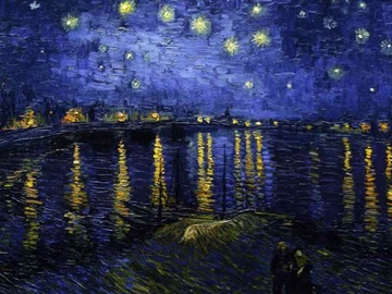 Reprodukcja Gwieździsta noc nad Rodanem Van Gogh