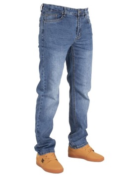 Spodnie męskie jeans W:42 112 CM L:32 granat