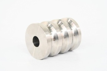 40x50mm, belt pulley/drive roller, stainless steel