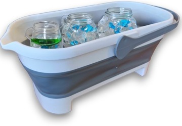 ЧАША ДЛЯ ШВАБРЫ, БОЛЬШАЯ СКЛАДНАЯ ЧАША СИЛИКОНОВАЯ, 15 Л