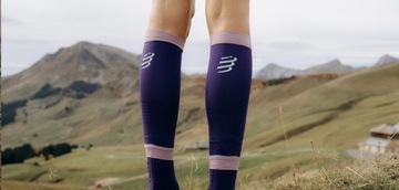 COMPRESSPORT Opaski kompresyjne na łydki R2V3 purple/grape T1