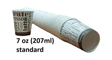 KUBKI PAPIEROWE 207ML 7OZ (100SZT)