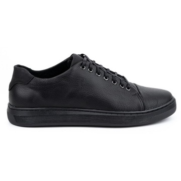 BUTY MĘSKIE CASUAL SKÓRA POLSKIE 2109 CZARNY 41