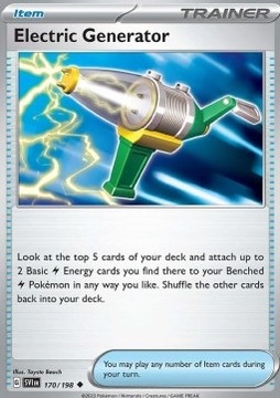 Karta Pokemon Electric Generator (SVI 170) 170/198