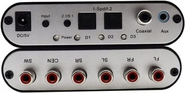 TOSLINK SPDIF 5.1 АНАЛОГОВЫЙ AC3/DTS ОПТИЧЕСКИЙ декодер