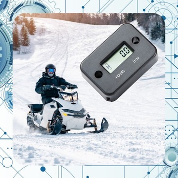 Счетчик моточасов двигателя 2T/4T газонокосилка мотоцикл водонепроницаемый