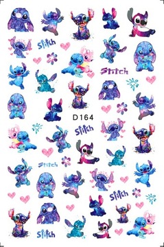 1 szt. Disney Princess 3D naklejki na paznokcie królewna śnieżka Mickey Stitch naklejki na paznokcie