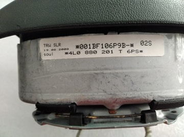 4L0880201T ULOŽENÍ AIRBAG ŘIDIČE AUDI Q7 ČERNÁ