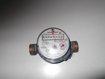2x wodomierz do wody zimnej Diamond, Powogaz 3/4