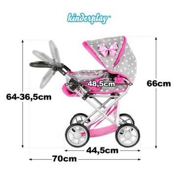 КОЛЯСКА ДЛЯ КУКОЛ KINDERPLAY КОЛЯСКА DEEP