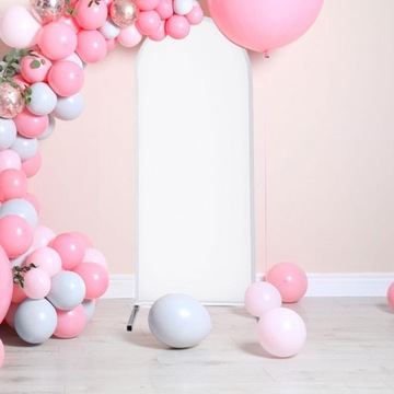 Чехлы для подставок для свадебной арки Элегантный фон в форме арки для фото 6 футов белого цвета