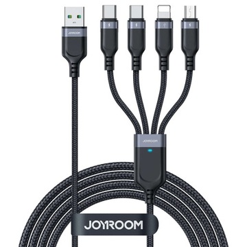 Kabel USB 4w1 1.2m Joyroom czarny