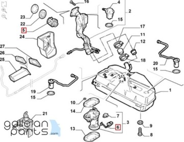 SENZOR ÚROVNI PALIVA FIAT SIENA PALIO OE7078916