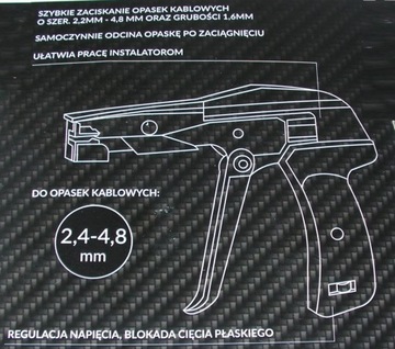 Щипцы для кабельных стяжек 2,2-4,8 мм