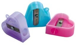 Точилка KUM Pastel одинарная HEARTS