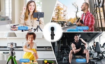 2 БЕСПРОВОДНЫХ МИКРОФОНА LAVEL USB-C для Android IOS iPhone 15