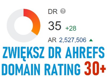 Zwiększ DR Ahrefs (Domain Rating) do 30+ PROMOCJA