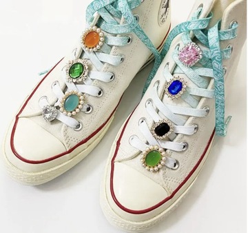 Симпатичные декоративные зажимы для обуви из камня и металла для женщин и мужчин