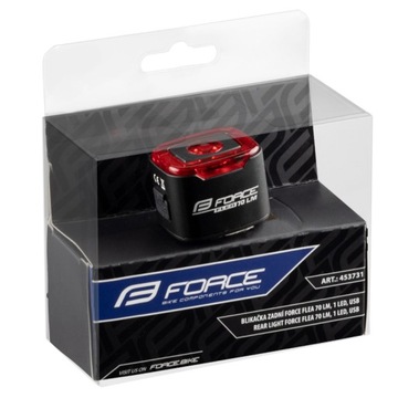 LAMPKA ROWEROWA TYLNA FORCE FLEA LED COB 70LM