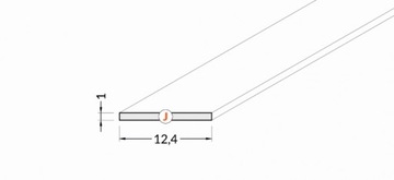Абажур накладной J прозрачный 1м