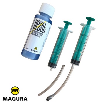 Olej hydrauliczny Magura + strzykawki i końcówka do odpowietrzania hamulców