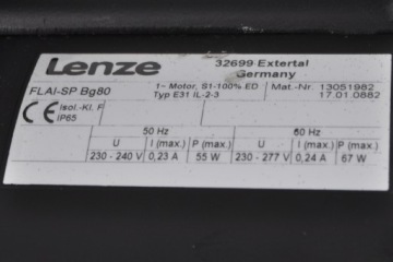 Двигатель LENZE MDFMA 080-12D, 1370об/мин 0,55кВт
