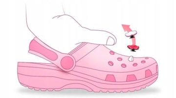 Jibbitz Charms Pin-украшение для обуви Crocs Sonic Tails