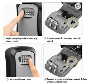 МИНИ-КОРОБКА ДЛЯ КЛЮЧЕЙ МЕТАЛЛИЧЕСКИЙ СЕЙФ ДЛЯ ХРАНЕНИЯ КОДОВОЙ БРОНИ