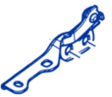 Zawias maski Dacia Spring prawy 654008295R