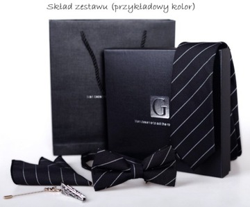 ONLY HIM – ЭЛЕГАНТНЫЙ МУЖСКОЙ НАБОР: ГАЛСТУК, ГАЛСТУК-БАБОЧКА, ЗАПОНКИ, КАРМАННЫЙ ЧЕРТ