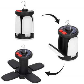 РАСШИРЯЕМАЯ ЛАМПА РУЧНОЙ СВЕТОДИОДНЫЙ ФОНАРЬ HOK TOURIST 6 РЕЖИМОВ СВЕТА