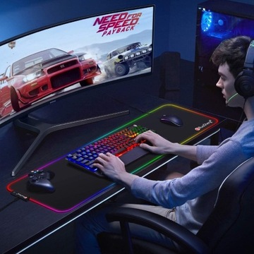 Игровой коврик для мыши RGB - 800 x 300 мм - Z