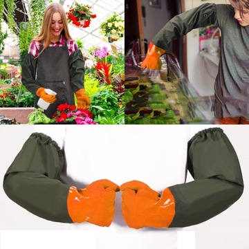 ДЛИННЫЕ ЗАЩИТНЫЕ ВОДОНЕПРОНИЦАЕМЫЕ САДОВЫЕ ПЕРЧАТКИ ДЛЯ РЫБАЛКИ В ПРУДЕ 70см