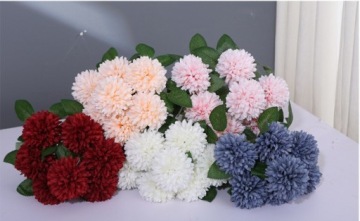 ИСКУССТВЕННЫЕ ЦВЕТЫ ХРИЗАНТЕМЫ РАСТЕНИЯ БУКЕТ БУКЕТ СИНИЙ ТРАНДЖ