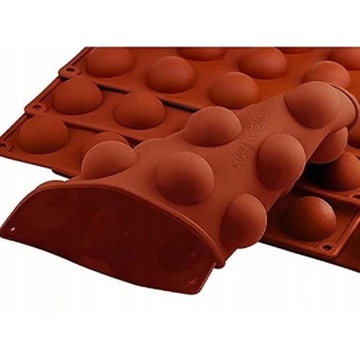 СИЛИКОНОВАЯ ФОРМА ДЛЯ ВЫПЕЧКИ МОНОПОРЦИЙ, ПОЛУСФЕР, ШАРОВ 358