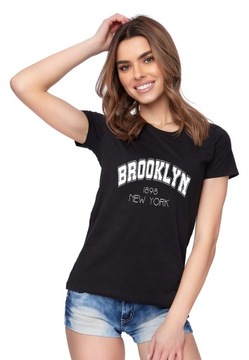 T-SHIRT KOSZULKA DAMSKA Z NADRUKIEM BROOKLYN M