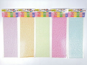 KRYSZTAŁKI TAŚMA OZDOBNA NAKLEJKI SAMOPRZYLEPNE