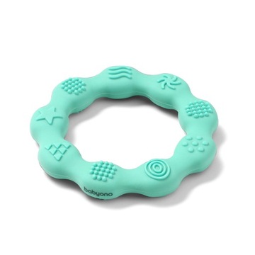 Gryzak silikonowy RING różowy Babyono 825/03 miętowy