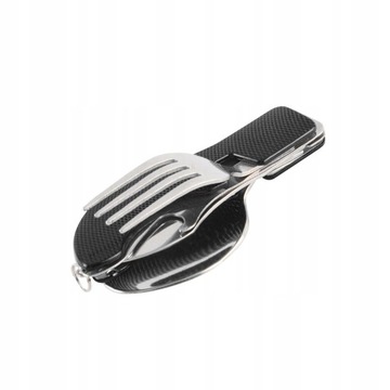 Складные вилка и ложка для использования на открытом воздухе.