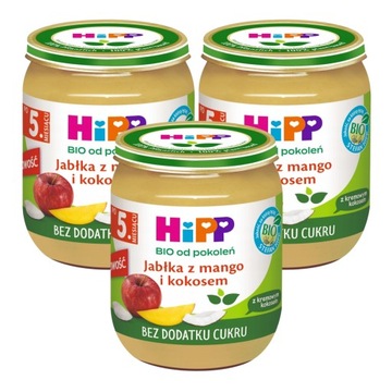HiPP BIO Deserek Jabłka mango kokos 3x160g