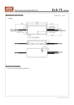 ZASILACZ MEAN WELL XLG-75-24-A 75W 24V 3,1A IP67