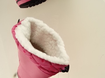 __next__детские резиновые сапоги РОЗОВЫЕ ИЗОЛИРОВАННЫЕ__26.5__НОВИНКА