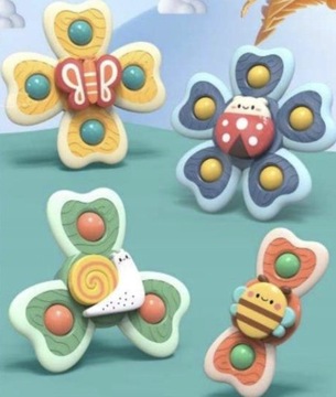 ИГРУШКИ ДЛЯ ДЕТЕЙ НА ПРИСОСКЕ СПИННЕРЫ x4