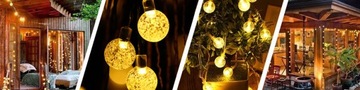 СОЛНЕЧНАЯ САДОВАЯ ГИРЛЯНДИЯ СОЛНЕЧНЫЕ ЛАМПЫ 12M 100LED