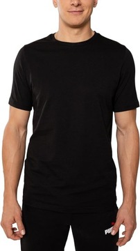 Puma t-shirt koszulka męska czarna klasyczna bawełna 768123 01 L