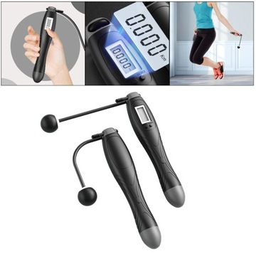 Беспроводная скакалка Черный Серый